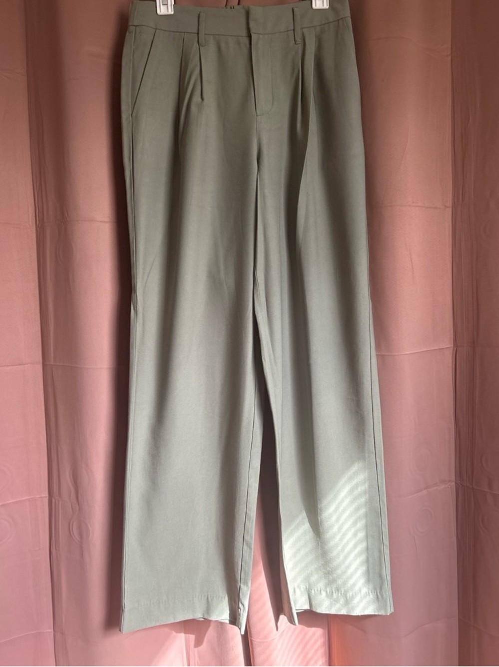 a new day Women’s Pleated Chinos in Sage